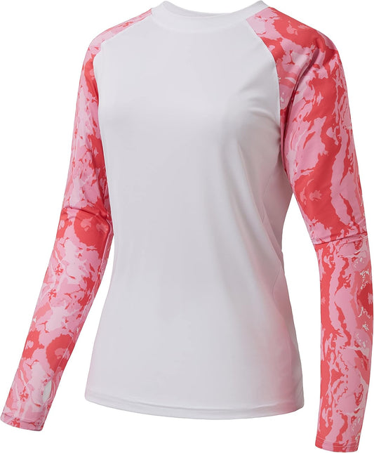 Women’S UPF 50+ UV Sun Protection T-Shirt Long Sleeve Fishing Hiking Performance Shirts