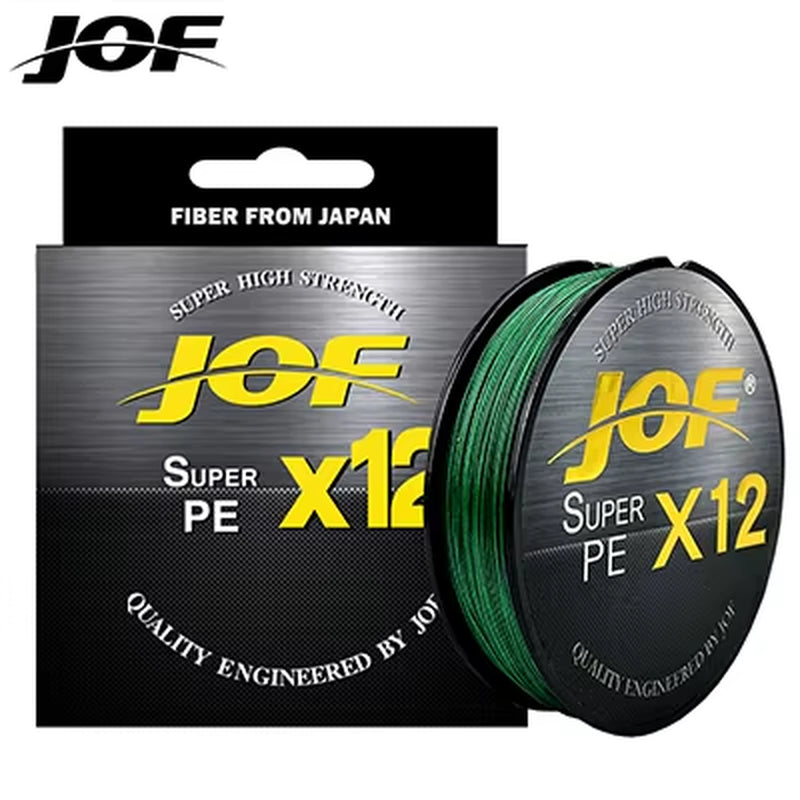 X12 Upgraded Braided Fishing Lines Super Strong 12-Strand Multifilament PE Line 100M 300M 500M 25LB 30LB 39LB 50LB 65LB 92LB