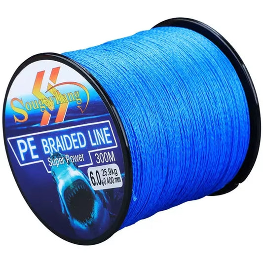 0.6-8.0# 300M PE Fishing Line 4 Strands Braided Fishing Line 6.3-32.8Kg Multifilament Fishing Line Smooth Pesca