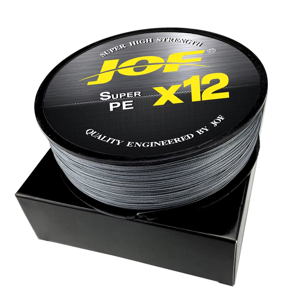 X12 Upgraded Braided Fishing Lines Super Strong 12-Strand Multifilament PE Line 100M 300M 500M 25LB 30LB 39LB 50LB 65LB 92LB