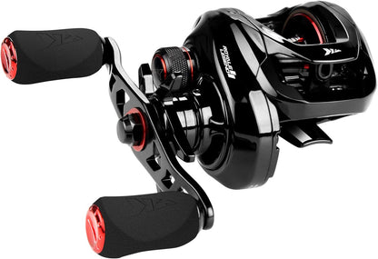 Royale Legend II Baitcasting Reels, New Compact Design Baitcaster Fishing Reel, 17.64LB Carbon Fiber Drag, Cross-Fire 8 Magnet Braking System, Available in 5.4:1 and 7.2:1