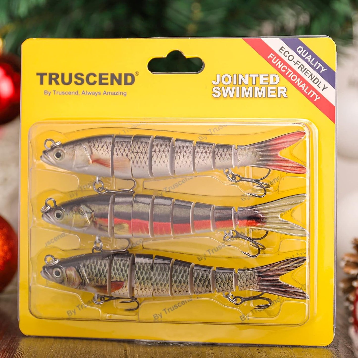 Fishing Lures for Freshwater and Saltwater, Lifelike Swimbait for Bass Trout Crappie, Slow Sinking Bass Fishing Lure, Amazing Fishing Gifts for Men, Must-Have for Family Fishing Gear