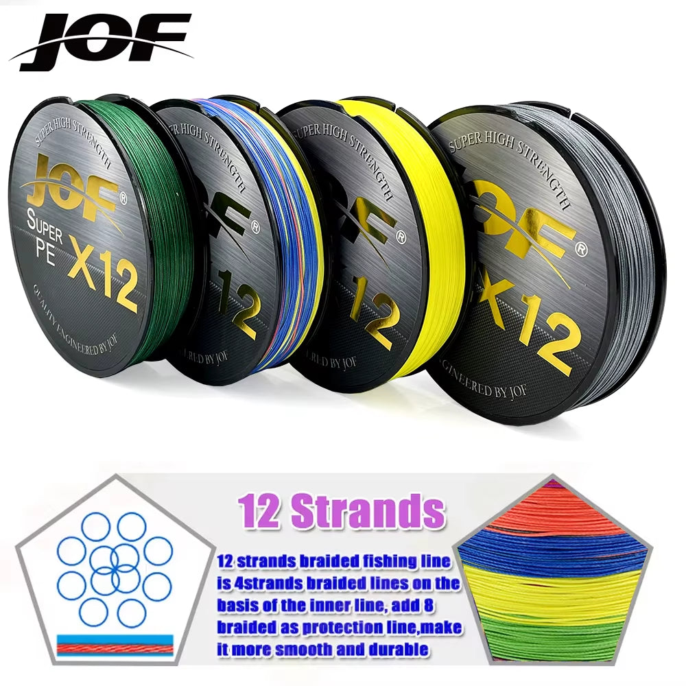 12 Strands 500M 300M 100M Braided Fishing Line Fishing Line Japan Multifilament Smooth Fishing Line Accessories